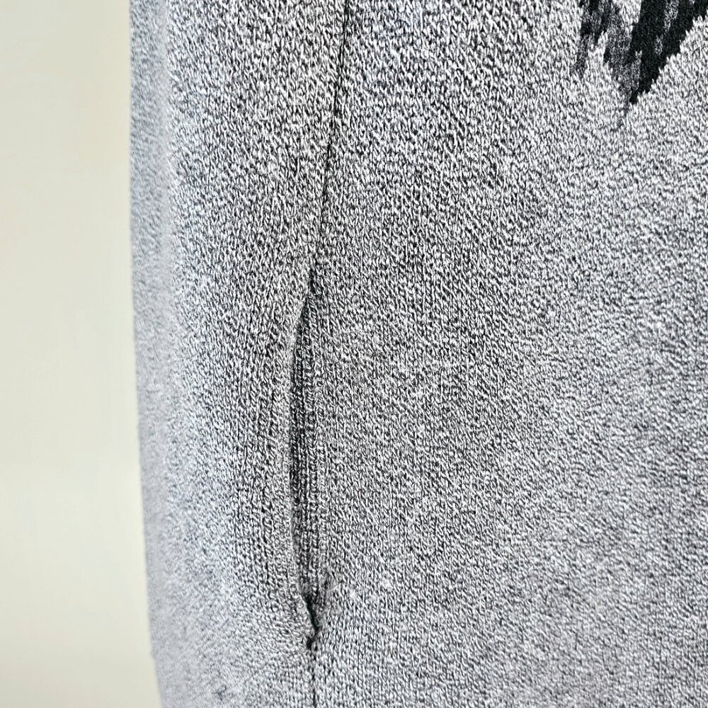 Banana Republic Wolf Intarsia Longline Cardigan Gray Open Front Duster Sweater - Picture 15 of 15